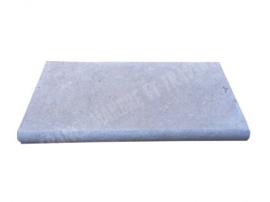 Travertin Beige Clair Margelle de Piscine Bord Arrondi 30,5x61 cm