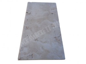 Travertin Beige Clair Margelle de Piscine Bord Arrondi 30,5x61 cm