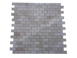 Travertin Beige Clair Mosaïque 4,8x10 cm