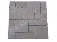 Travertin Beige Clair Mosaique 3 Format