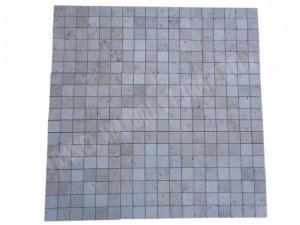 Travertin Beige Clair Mosaïque 4,8x4,8 cm