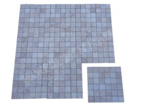 Travertin Beige Clair Mosaïque 4,8x4,8 cm