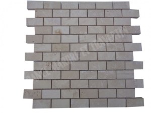 Travertin Beige Clair Mosaique 2,3x4,8 cm