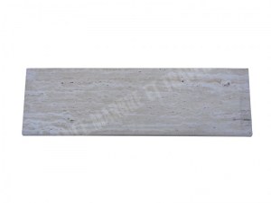 Travertin Beige Clair Veine Marche D'escalier 100x30 3 cm Arrondi 1'er Choix EN STOCK