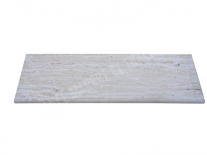 Travertin Beige Clair Veine Marche D'escalier 100x30 3 cm Arrondi 1'er Choix EN STOCK