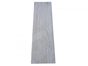 Travertin Beige Clair Veine Marche D'escalier 100x30 3 cm Arrondi 1'er Choix EN STOCK