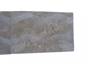 Travertin Beige Gravure Decor 20x30 cm