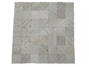 Travertin Beige Décor Moulure 10x10 cm