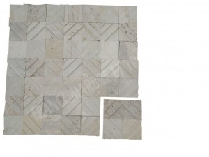 Travertin Beige Décor Moulure 10x10 cm