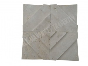 Travertin Beige Décor Moulure 10x10 cm
