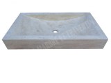 Travertin Classique Beige Évier 70x40 cm Épaisseur : 10 cm Qualité : 1'er Choix Finitio...