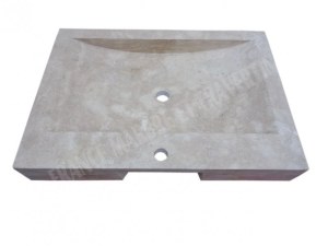 Travertin Classique Beige Evier 70x50 cm Épaisseur : 10 cm Qualité : 1’er Choix Finitio...