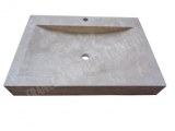 Travertin Classique Beige Evier 70x50 cm Épaisseur : 10 cm Qualité : 1’er Choix Finitio...