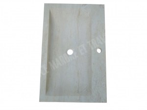 Travertin Classique Beige Evier 70x45 cm Épaisseur : 10 cm Qualité : 1'er Choix Finiti...