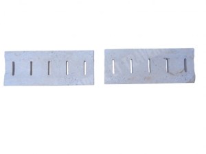 Travertin Beige Grille Caniveau Rainure Incurvé 19x50 cm