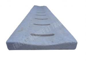 Travertin Beige Grille Caniveau Rainure Incurvé 19x50 cm