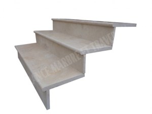 Travertin Beige Marche Escalier 110 cm