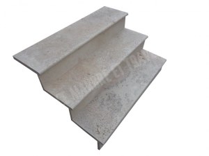 Travertin Beige Marche Escalier 120 cm