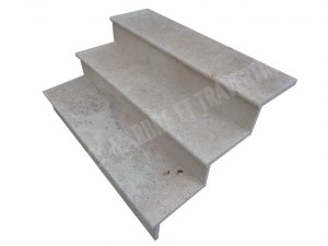 Travertin Beige Marche Escalier 120 cm