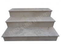 Travertin Beige Marche Escalier 120 cm