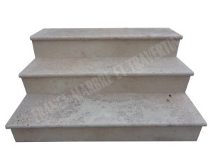 Travertin Beige Marche Escalier 120 cm
