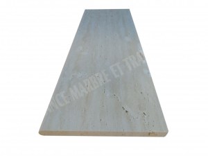Travertin Beige Veine Marche Escalier 120x40 cm