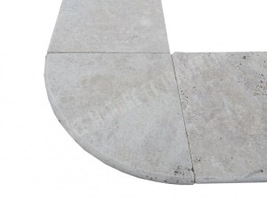 Travertin Beige Escalier Quart de Rond 33x33 cm