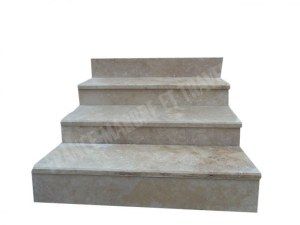 Travertin Beige Marche Escalier 120 cm