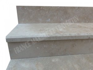Travertin Beige Marche Escalier 120 cm