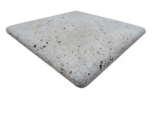 Travertin Beige Marche Escalier d'angle Sortant 30x30 cm