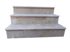 Travertin Beige Marche Escalier 110 cm