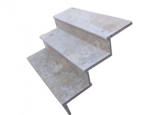 Travertin Beige Marche Escalier 110 cm