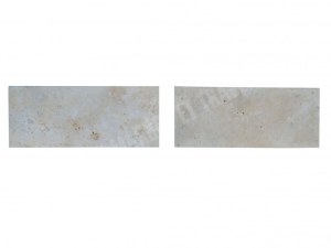 Travertin Beige Nuancé Margelle de Piscine Bord Droit 25x61 cm