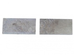 Travertin Beige Nuancé Margelle de Piscine Bord Arrondi 30,5x61 cm