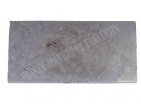 Travertin Beige Nuancé Margelle de Piscine Bord Arrondi 30,5x61 cm