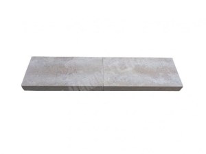 Travertin Beige Nuancé Margelle de Piscine Bord Droit 30,5x61 cm