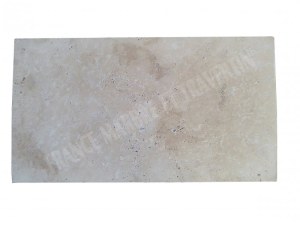 Travertin Beige Nuancé Margelle de Piscine Bord Droit 30,5x61 cm