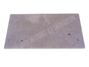 Travertin Beige Nuancé Margelle de Piscine Bord Arrondi 30,5x61 cm