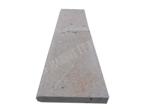 Travertin Beige Nuancé Margelle de Piscine Bord Arrondi 30,5x61 cm Épaisseur : 5 cm Fin...