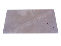 Travertin Beige Nuancé Margelle de Piscine Bord Arrondi 30,5x61 cm