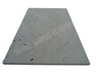 Travertin Beige Nuancé Margelle de Piscine Bord Arrondi 40,6x61 cm