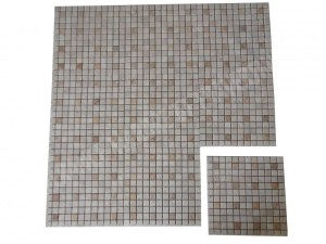 Travertin Beige - Jaune Mosaïque 2,3x2,3 cm