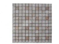 Travertin Beige - Jaune Mosaïque 2,3x2,3 cm
