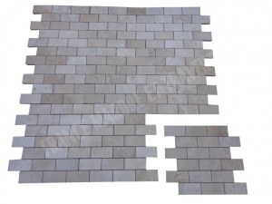 Travertin Beige Mosaique 4,8x10 cm