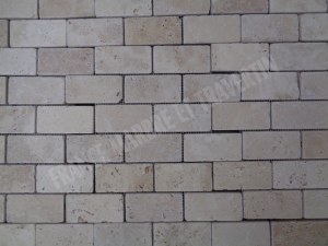 Travertin Beige Mosaïque 4,8x10 cm