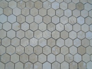 Travertin Beige Mosaïque Hexagone