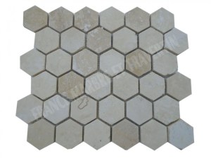 Travertin Beige Mosaïque Hexagone