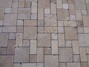 Travertin Beige Mosaïque Modèle 3 Format