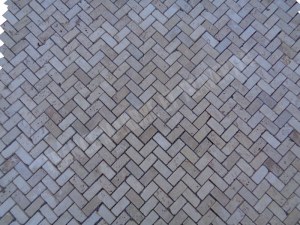 Travertin Beige Mosaïque Modèle Parquet