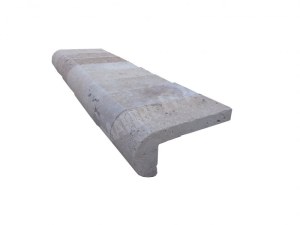 Travertin Beige Nez de Marche Arrondi 10x23 cm